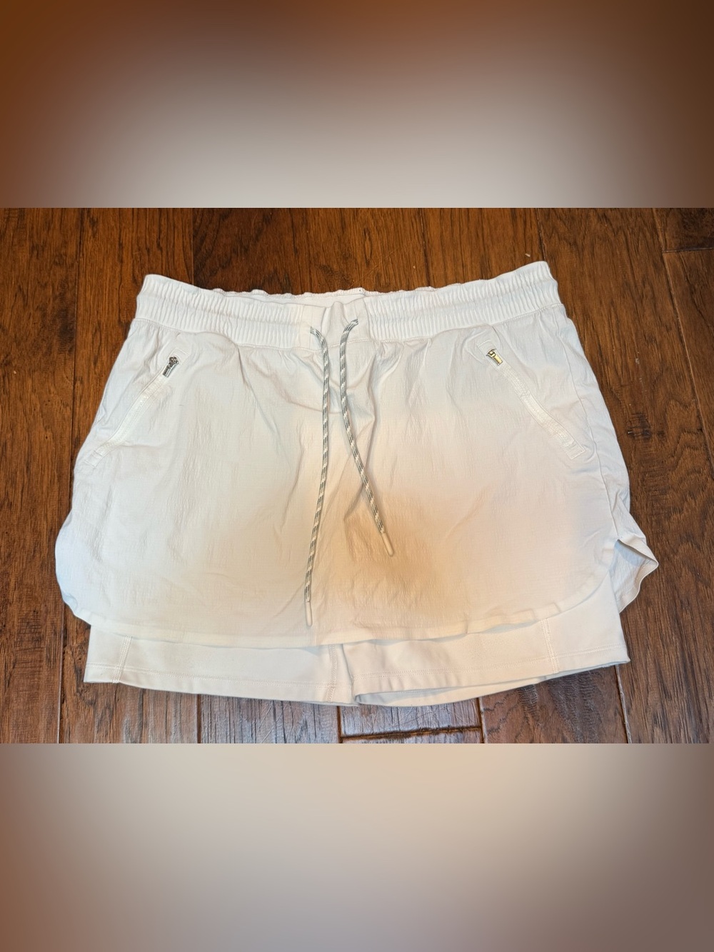 Athleta Trekkie Skort Size 14 White Drawstring Athletic Travel Tennis Golf Skort - Picture 11 of 12